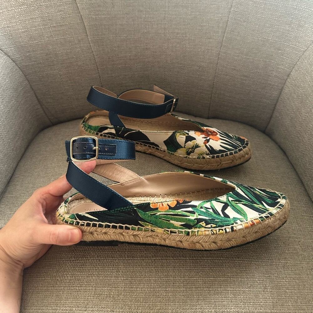 Stuart Weitzman Toga Floral Espadrille Sandals